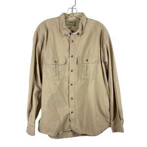 CABELA'S XL Deerskin Soft Chamois Button Up